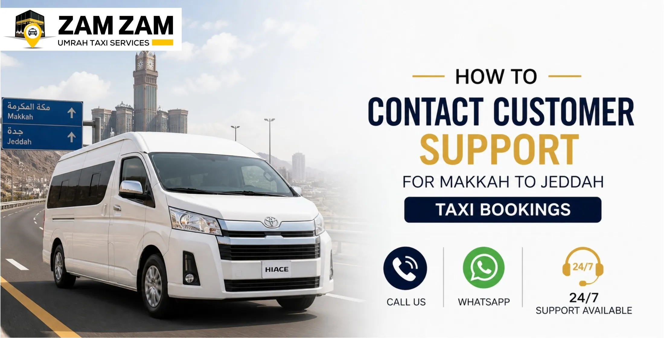 Customer Support for Makkah to Jeddah Taxi Bookings